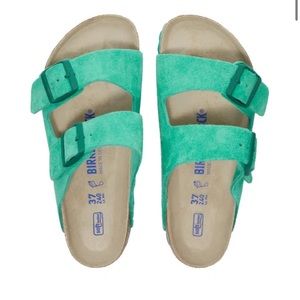 Birkenstock Arizona Suede Soft Footbed Sandals